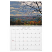 Mural Calendrier de l'état RURAL NEW YORK (Mar 2027)
