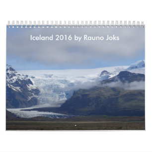 Mural Calendrier de l'Islande 2016 de voyage par Rauno