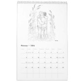 Mural Calendrier de livre de coloriage 2016 de Josh (Feb 2026)