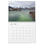 Mural Calendrier de Lofoten Norvège (Mar 2027)