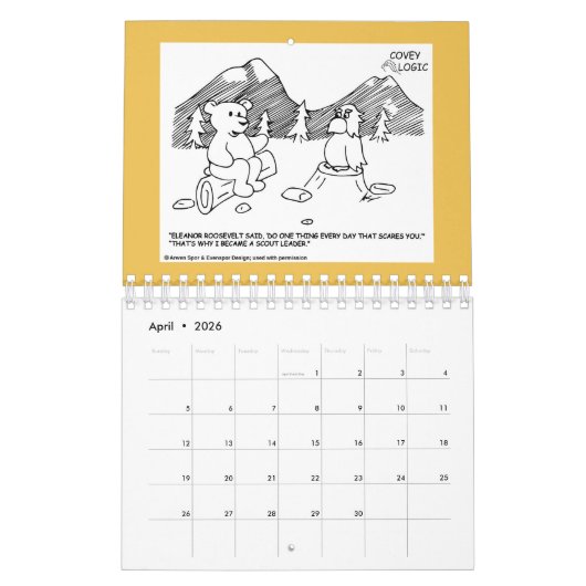 Mural Calendrier de logique de Covey (Apr 2026)