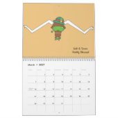Mural Calendrier de Lone Star Steer Attitudinous Animals (Mar 2027)