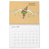 Mural Calendrier de Lone Star Steer Attitudinous Animals (Jan 2027)