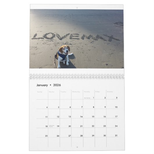 Mural Calendrier de LOVEMAX 2015 (Jan 2026)
