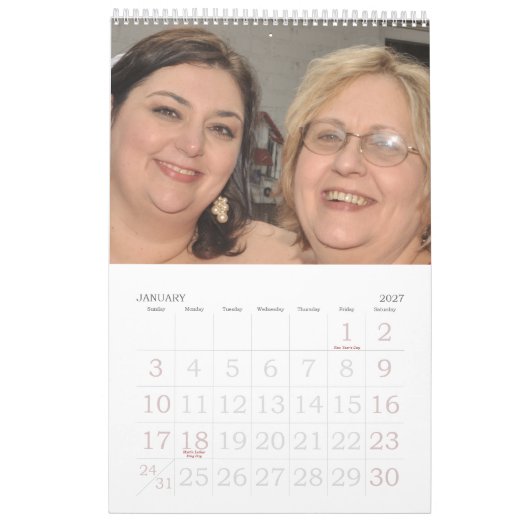 Mural Calendrier de M. et de Mme Quattlebaum 2011 (Jan 2027)