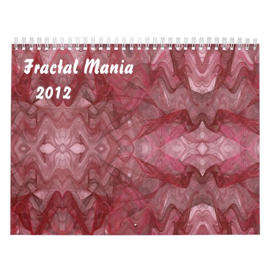 Mural Calendrier de manie de fractale (Protection)
