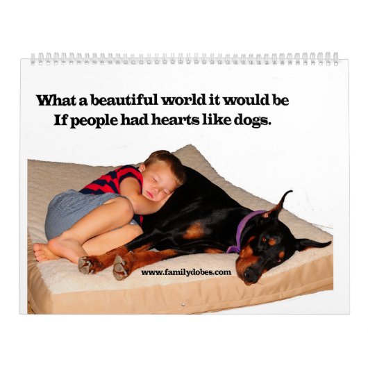 Mural Calendrier de Meme de dobermann (Protection)