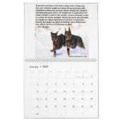 Mural Calendrier de Meme de dobermann (Jan 2027)