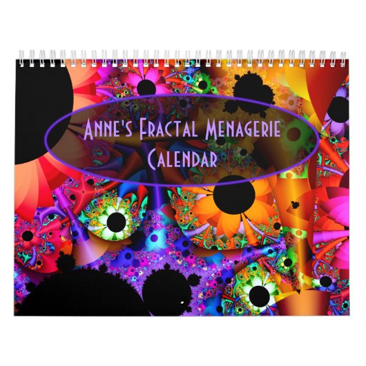 Mural Calendrier de ménagerie de la fractale d'Anne (Protection)