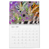 Mural Calendrier de ménagerie de la fractale d'Anne (Mar 2027)