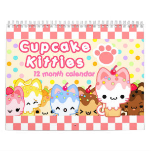 Mural Calendrier de minous de petit gâteau