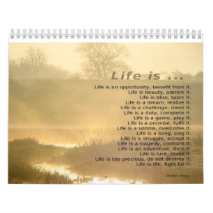 Mural Calendrier de motivation 2014