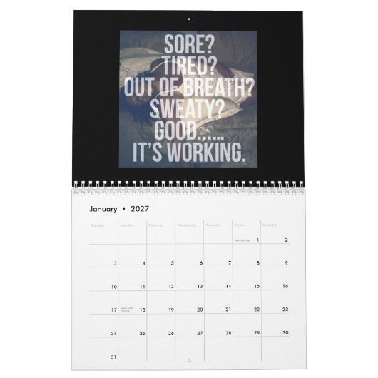 Mural Calendrier de motivation 2014 (Jan 2027)