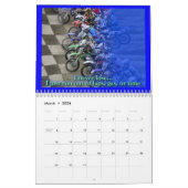 Mural Calendrier de motocross de vélo de saleté. (Mar 2026)