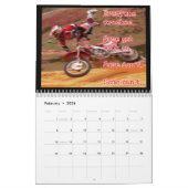Mural Calendrier de motocross de vélo de saleté. (Feb 2026)