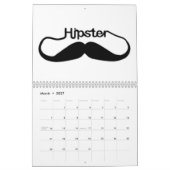 Mural calendrier de moustache (Mar 2027)