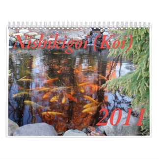 Mural Calendrier de Nishikigoi (Koi), 2011