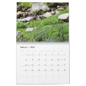 Mural Calendrier de parc national de mont Rainier (Feb 2026)