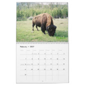 Mural Calendrier de parc national de Yellowstone (Feb 2027)