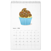 Mural Calendrier de pâtisserie de petit gâteau (Mar 2026)