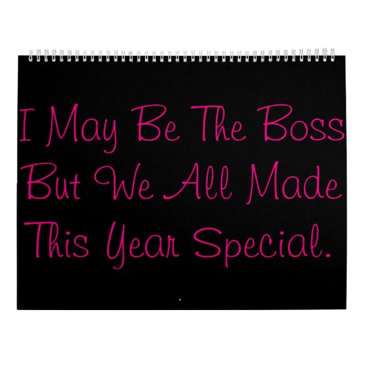 Mural Calendrier de patron (Dos)