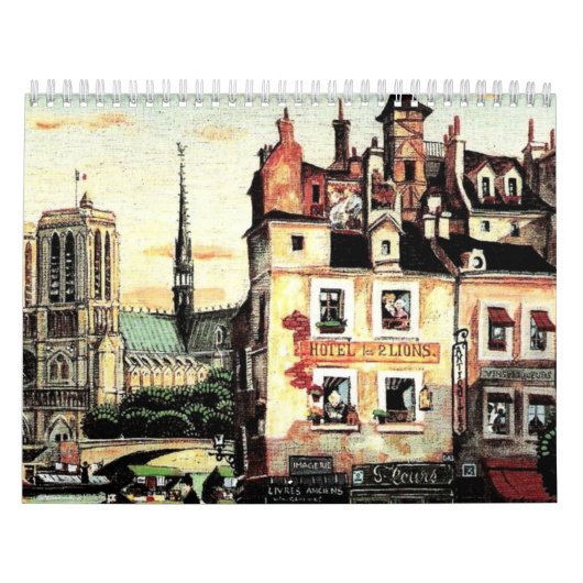 Mural Calendrier de paysage urbain. (Protection)