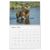 Mural Calendrier de photographie d'ours (Feb 2027)