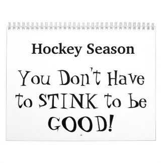Mural Calendrier de poème de saison d'hockey