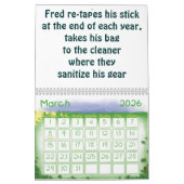 Mural Calendrier de poème de saison d'hockey (Mar 2026)