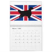 Mural calendrier de poseur anglais (Feb 2026)