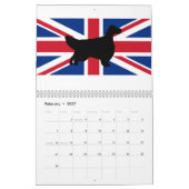 Mural calendrier de poseur anglais (Feb 2027)