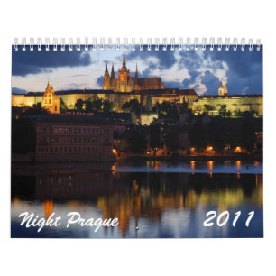 Mural Calendrier de Prague 2011 de nuit