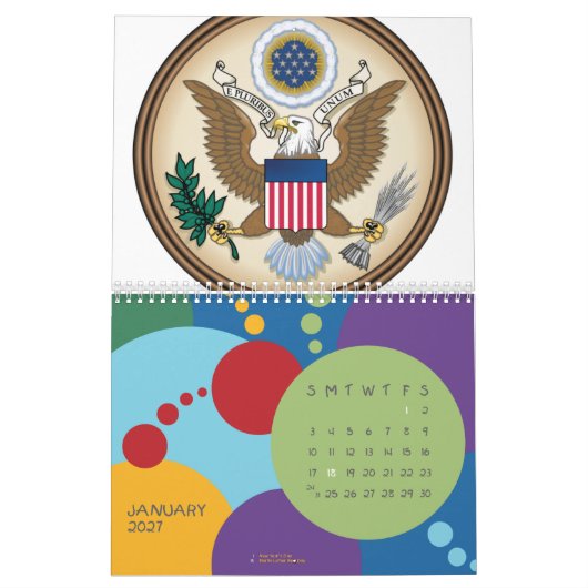 Mural Calendrier de Presdiental (Jan 2027)