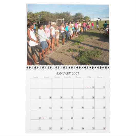 Mural calendrier de prières du nicaragua 2011 (Jan 2027)