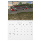 Mural Calendrier de rails du transit 2015 de métropole (Feb 2027)