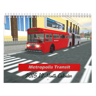 Mural Calendrier de rails du transit 2015 de métropole