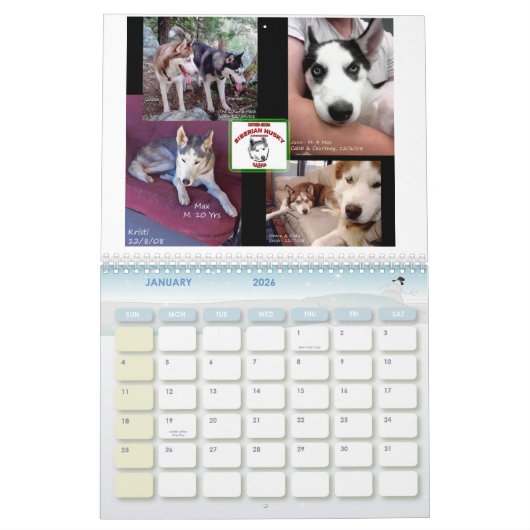 Mural Calendrier de SASHA 2009 (Jan 2026)