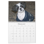 Mural Calendrier de Shih Tzu (Feb 2027)