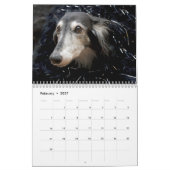 Mural calendrier de soie de 12 2016 Windhounds (Feb 2027)