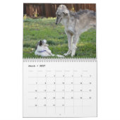 Mural calendrier de soie de 12 2016 Windhounds (Mar 2027)