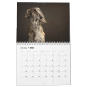 Mural calendrier de soie de 12 2016 Windhounds (Jan 2026)