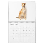 Mural calendrier de soie de 15 2016 Windhounds (Feb 2027)