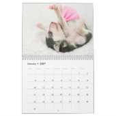Mural calendrier de soie de 5 2016 chiots de Windhound (Jan 2027)