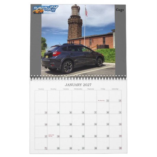 Mural calendrier de Subaruxvforum.com 2015 - aucunes (Jan 2027)