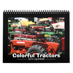 Mural Calendrier de tracteur : Tracteurs colorés (2013)