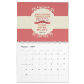 Mural Calendrier de vers de bible (Feb 2027)