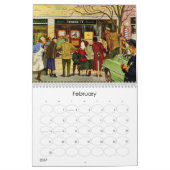 Mural Calendrier de vie Vintage 2016 (Feb 2027)