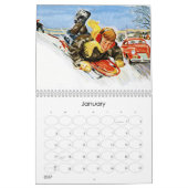 Mural Calendrier de vie Vintage 2016 (Jan 2027)