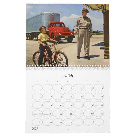 Mural Calendrier de vie Vintage 2016 (Jun 2027)