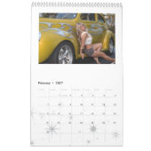 Mural Calendrier de voitures de hot rod (Feb 2027)